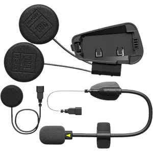 Imagem 2 de Kit Áudio e Microfone Intercomunicador Cardo Freecom/Spirit JBL
