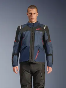 Imagem 3 de Jaqueta Alpinestars Andes V4 Drystar - Azul Marinho/Indigo/Preto (Impermeável)