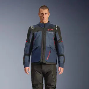 Imagem 4 de Jaqueta Alpinestars Andes V4 Drystar - Azul Marinho/Indigo/Preto (Impermeável)