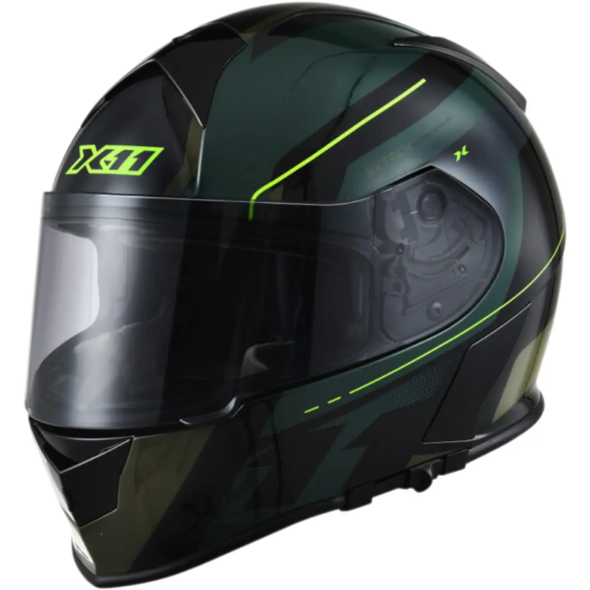Capacete X11 Revo Pro Eleven - Verde Militar - Grid Motors