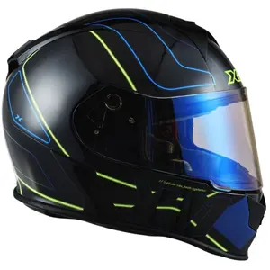 Imagem 2 de Capacete X11 Revo Pro Tronix - Azul/Verde