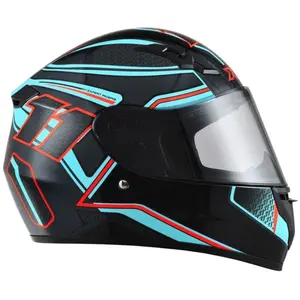 Imagem 2 de Capacete X11 Trust Pro 11 - Azul Acqua/Vermelho