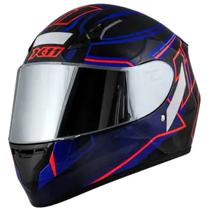 Capacete X11 Trust Pro 11 - Preto/Azul/Vermelho