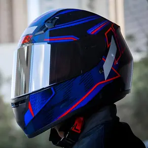 Imagem 3 de Capacete X11 Trust Pro 11 - Preto/Azul/Vermelho
