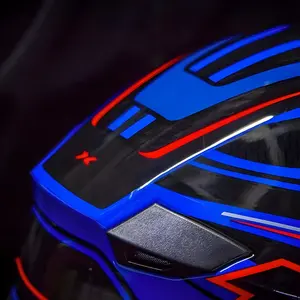 Imagem 4 de Capacete X11 Trust Pro 11 - Preto/Azul/Vermelho