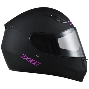 Imagem 2 de Capacete X11 Trust Pro Shadow HVZ - Preto/Roxo Fosco