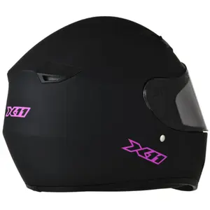 Imagem 3 de Capacete X11 Trust Pro Shadow HVZ - Preto/Roxo Fosco