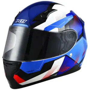 Capacete X11 Trust Pro Transit - Branco/Vermelho/Azul