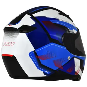 Imagem 3 de Capacete X11 Trust Pro Transit - Branco/Vermelho/Azul