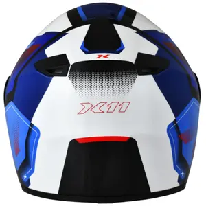 Imagem 4 de Capacete X11 Trust Pro Transit - Branco/Vermelho/Azul