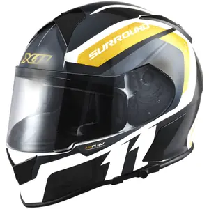 Capacete X11 Revo Pro Surrond - Branco/Dourado