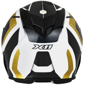 Imagem 4 de Capacete X11 Revo Pro Surrond - Branco/Dourado
