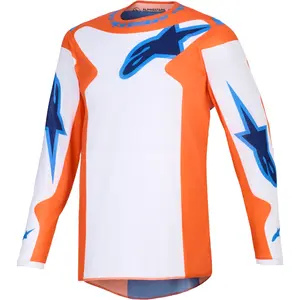 Camisa Alpinestars Fluid Grid 26 - Laranja/Azul