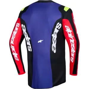 Imagem 2 de Camisa Alpinestars Fluid Grid 26 - Vermelho/Preto/Roxo