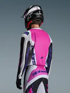 Imagem 4 de Camisa Alpinestars Fluid Grid 26 - Preto/Cinza/Roxo
