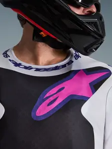 Imagem 9 de Camisa Alpinestars Fluid Grid 26 - Preto/Cinza/Roxo
