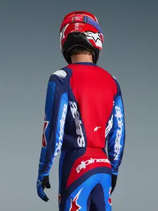 Imagem 4 de Camisa Alpinestars Fluid Grid 26 - Azul/Vermelho