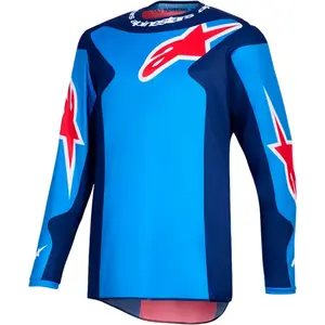 Imagem 1 de Camisa Alpinestars Fluid Grid 26 - Azul/Vermelho