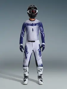 Imagem 4 de Camisa Alpinestars Supertech Scenz 26 - Cinza Claro/Azul Escuro