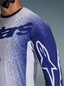 Imagem 9 de Camisa Alpinestars Supertech Scenz 26 - Cinza Claro/Azul Escuro