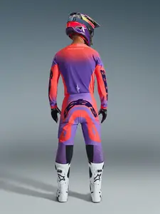 Imagem 7 de Camisa Alpinestars Supertech Scenz 26 - Vermelho Coral/Roxo