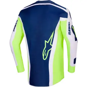 Imagem 2 de Camisa Alpinestars Racer Air Riway 26 - Cinza/Amarelo Fluor/Azul