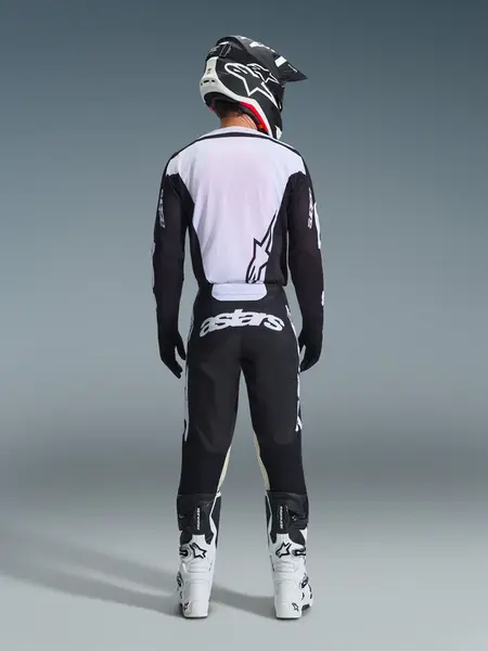 Camisa Alpinestars Racer Air Riway 26 - Preto/Branco - Grid Motors