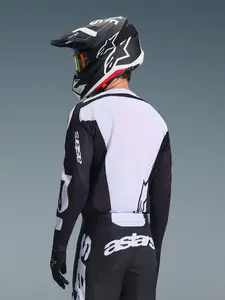 Imagem 4 de Camisa Alpinestars Racer Air Riway 26 - Preto/Branco