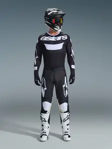 Imagem 5 de Camisa Alpinestars Racer Air Riway 26 - Preto/Branco
