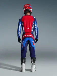 Imagem 9 de Calça Alpinestars Fluid Grid 26 - Azul/Vermelho