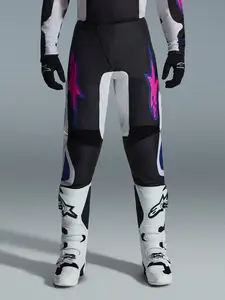 Imagem 7 de Calça Alpinestars Fluid Grid 26 - Preto/Cinza/Roxo
