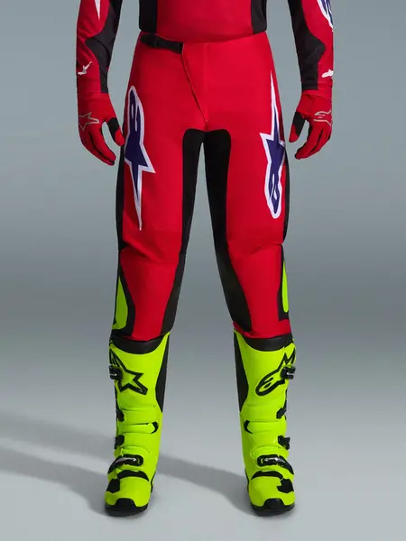 Calça Alpinestars Fluid Grid 26 - Vermelho/Preto/Roxo - Grid Motors