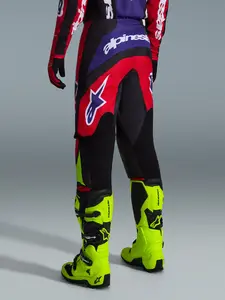 Imagem 5 de Calça Alpinestars Fluid Grid 26 - Vermelho/Preto/Roxo