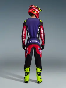 Imagem 8 de Calça Alpinestars Fluid Grid 26 - Vermelho/Preto/Roxo