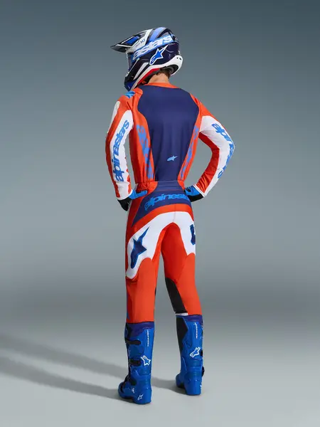 Calça Alpinestars Fluid Grid 26 - Laranja/Azul - Grid Motors