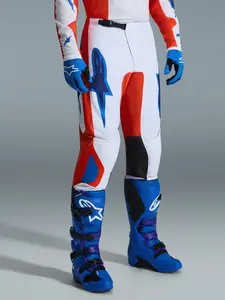 Imagem 4 de Calça Alpinestars Fluid Grid 26 - Laranja/Azul