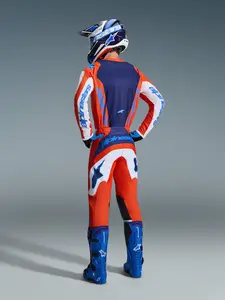 Imagem 9 de Calça Alpinestars Fluid Grid 26 - Laranja/Azul