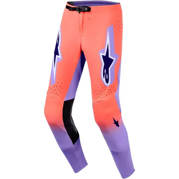 Imagem 1 de Calça Alpinestars Supertech Scenz 26 - Vermelho Coral/Roxo