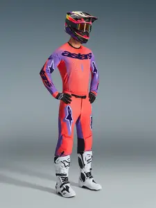 Imagem 7 de Calça Alpinestars Supertech Scenz 26 - Vermelho Coral/Roxo