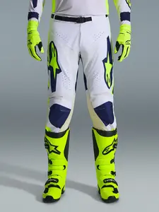 Imagem 3 de Calça Alpinestars Racer Air Riway 26 - Cinza/Amarelo Fluor/Azul