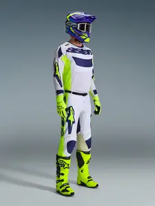 Imagem 6 de Calça Alpinestars Racer Air Riway 26 - Cinza/Amarelo Fluor/Azul