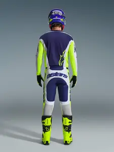 Imagem 7 de Calça Alpinestars Racer Air Riway 26 - Cinza/Amarelo Fluor/Azul