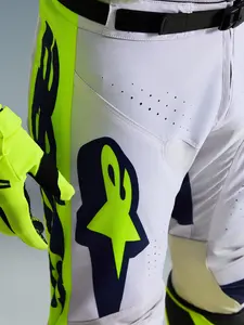 Imagem 9 de Calça Alpinestars Racer Air Riway 26 - Cinza/Amarelo Fluor/Azul
