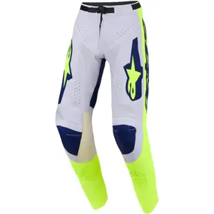 Imagem 1 de Calça Alpinestars Racer Air Riway 26 - Cinza/Amarelo Fluor/Azul