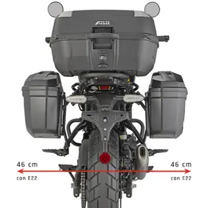 Imagem 2 de Suporte Lateral Givi Monokey Royal Enfield Guerrilla 450 (apartir de 2024) Preto - PL9061