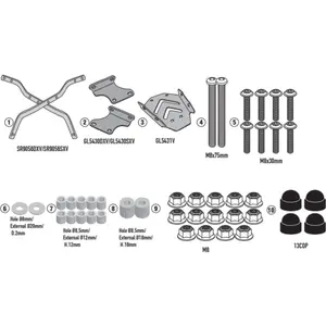 Imagem 2 de Rack Givi SR9056 Monolock para Royal Enfield HNTR 350 (apartir de 2022) - Preto