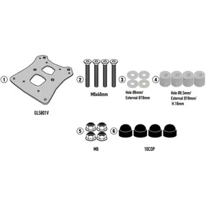 Imagem 2 de Rack Givi SR9059 Monokey/Monolock para Royal Enfield Himalayan 450 (apartir de 2024) - Preto