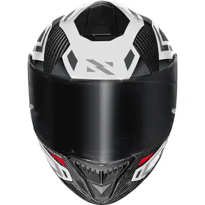 Imagem 7 de Capacete Norisk Carbon R Spot - Branco/Prata