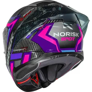 Imagem 5 de Capacete Norisk Carbon R Spot - Roxo/Rosa