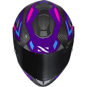 Imagem 7 de Capacete Norisk Carbon R Spot - Roxo/Rosa